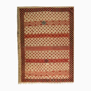 Moroccan Saharan Berber Mat in Rush and Wool, 1982