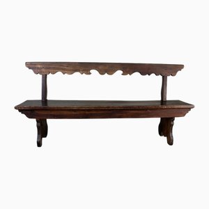 Panca antica in legno, Svizzera, fine XIX secolo