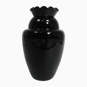 Art Deco Vase mit geripptem Rand, Doyen, Boom, 1930er