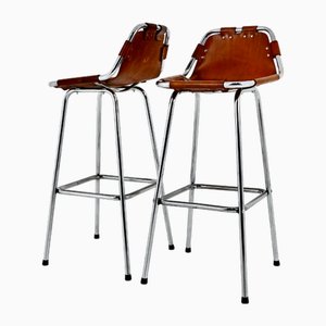 Stools attributed to Charlotte Perriand for Les Arcs, 1960s, Set of 2