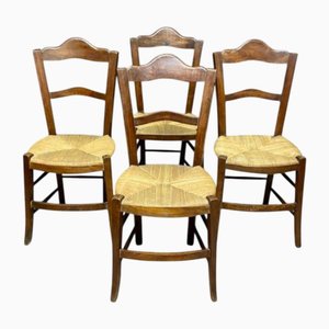 Rustikale französische Stühle, 4 . Set