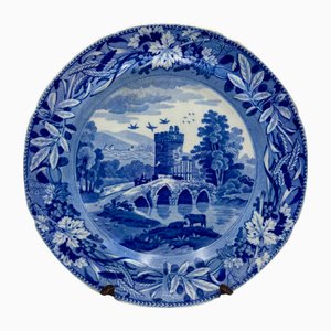 Spode Teller mit dem Motiv bekannt als Lucan Bridge, 1833