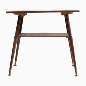 Mesa auxiliar Mid-Century de madera