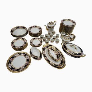 Gold-Plated Service from L' Ancienne Manufacture Royale de Limoges, France, 1980s, Set of 75