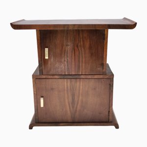 Vintage Black Walnut Divider Cabinet in the style of Emilio Lancia, Italy, 1930s