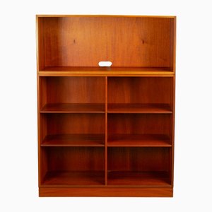Zweiteiliges Teak Bücherregal von Christian Hvidt für Søborg Møbler, Dänemark, 1960er, 2er Set