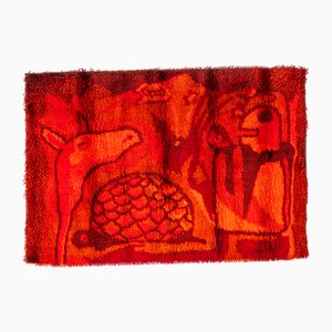 Scandinavian Modern Rya Rug by Ege Rya, Denmark, 1970s