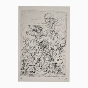Mario Scarpati, Komposition, 1970er, Gravur