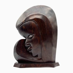 Sculpture Africaine Maasai en Ébène de Makassar, 1970s