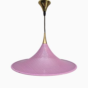 Perforated Metal Hat Lamp attributed to Pilastro, 1950s