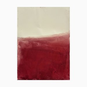 Marilina Marchica, Rote Landschaft, 2025, Zeichnung auf Papier