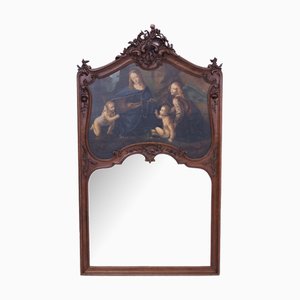 Specchio antico dipinto, Francia, fine XIX secolo
