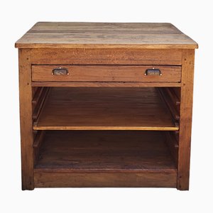 Kitchen Island with Drawer and Shelves