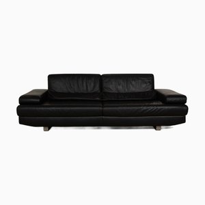 Harry 3-Seater Sofa in Black Leather from Ewald Schillig
