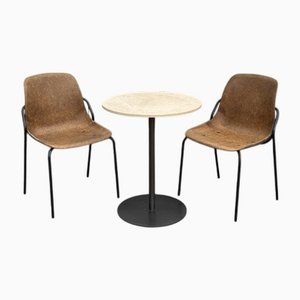 Patio Hemp Dining Chairs and Table from Vepa, Set of 3