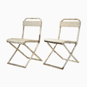 Garden Chairs in Metal by Erich Dieckmann, Germany, 1930, Set of 2