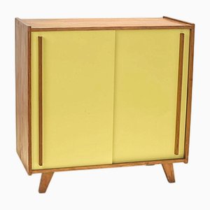 Small Sideboard Pavatex Stella Möbel in Yellow, Switzerland, 1950s