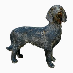 French Hunting Spaniel Standing Statue, 1920s