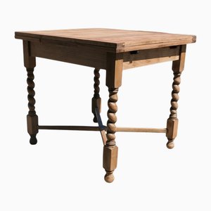 Kleiner Goldener Cottage Draw Leaf Tisch aus Eiche, 1920er