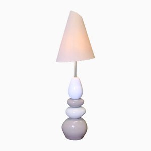 Hohe Stehlampe aus Kieselsteinen, Frankreich, 1960er
