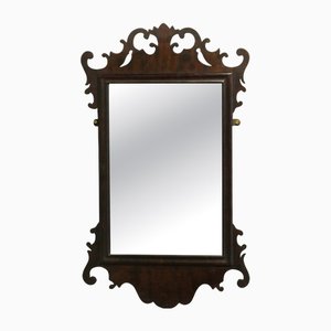 Edwardian Walnut Wall Mirror, 1900s