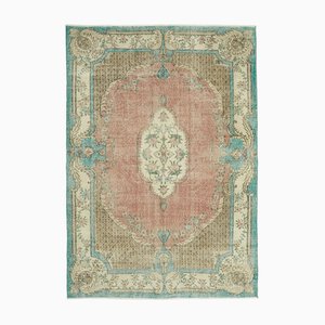 Vintage Turkish Hand-Knotted Rug