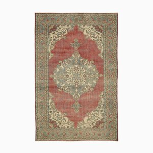 Vintage Turkish Hand-Knotted Rug