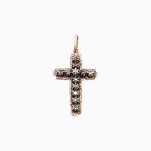 Vintage Diamond Cross Pendant