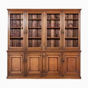 Libreria grande in legno di noce smaltato, Regno Unito, metà XIX secolo