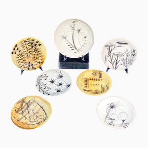 Plates from Atelier Madoura, Set of 7