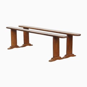 French Hall Benches, Set of 2