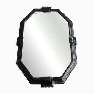 Miroir Octogonal Art Déco en Fonte, France, 1930s