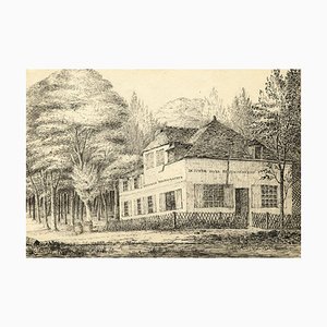 John Dugmore, Ledoyen Cafe in the Champs-Elysées, inizio XIX secolo, Disegno a china