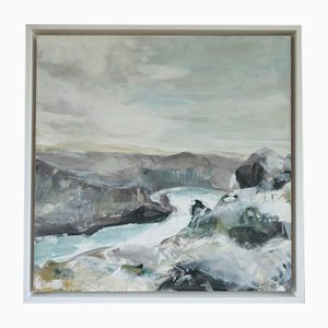 Nicky Knill Jones, Zennor Coastal, Painting on Canvas, Framed