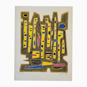 Gustave Singier, Le Contrapunctor De Buxtehude, 1957, Lithograph
