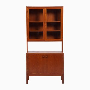 Bibliothèque Mid-Century avec Portes en Verre, 1960s