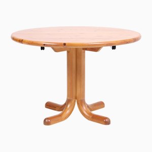 Mid-Century Pine Extendable Dining Table, 1970s