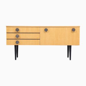 Mueble bajo Mid-Century de madera, años 60