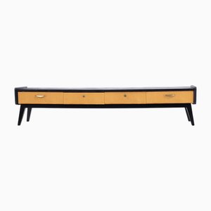 Mid-Century Sideboard in Black Wood, 1960s