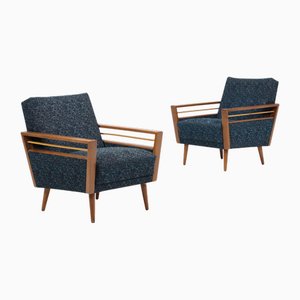 Blaues Vintage Stühle Set, 1970er
