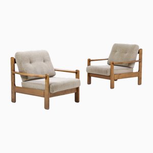 Set de Fauteuils Vintage Vert Olive, 1960s