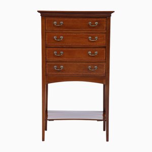 Vintage Telephone Table in Walnut, 1960s