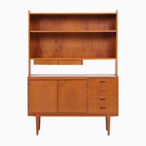 Libreria Mid-Century moderna in teak, anni '60