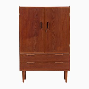 Mueble vintage pequeño de lino de teca, años 60