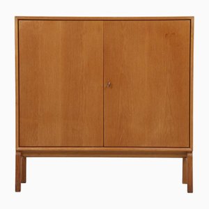Hohe Mid-Century Kommode aus Holz, 1960er