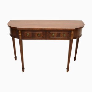 Table Console Style Regency en Laiton Marqueté, 1950s