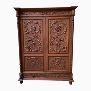 Antique Oak Wardrobe, 1880s