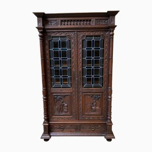 Bibliothèque Antique en Châtaigner, 1880s