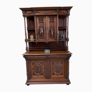Antikes Buffet aus Nussholz, 1880er