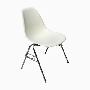 White Side Chairs by Charles and Ray Eames for Vitra, 1970s